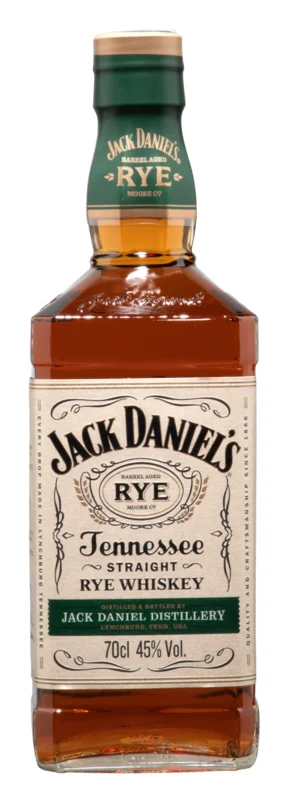 Jack Daniel's Straight Rye Tennessee Whiskey 45° 70cl