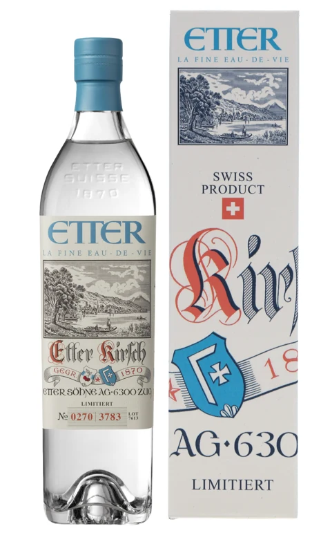 Etter Zuger Original Retro Kirsch AOP La Fine Eau de Vie 42° 70cl