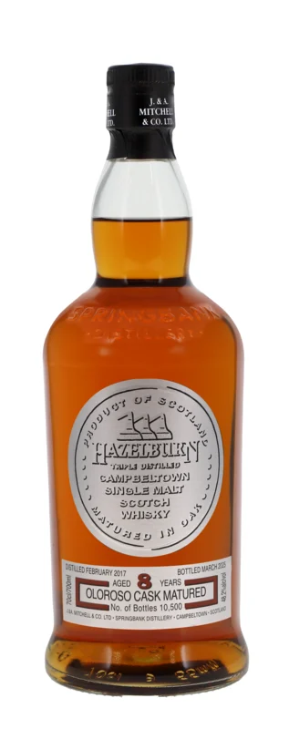 Hazelburn Oloroso Cask Matured 8 Years Single Malt Whisky 2025 48.2° 70cl
