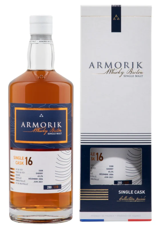 Armorik Single Cask Collection Privée 16 Years 2004 Single Malt Whisky 2021 45.2° 70cl