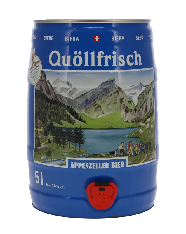 Appenzeller Bier Quöllfrisch Hell Dose DO 4.8° 5l