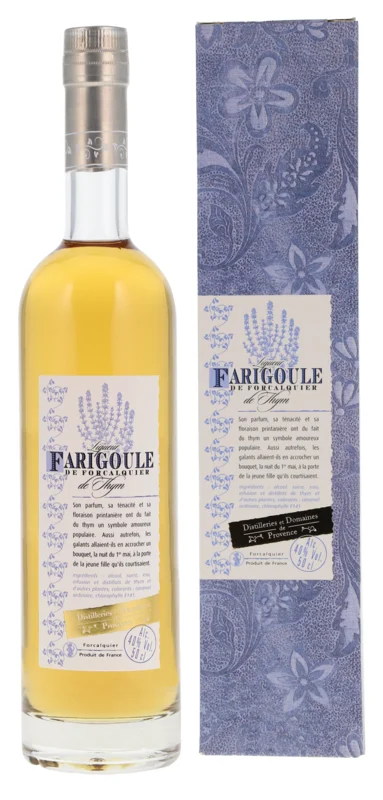 Dist. et Dom. de Provence Farigoule de Thyme Liqueur 40° 50cl