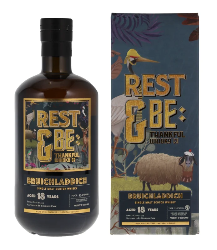 Bruichladdich Rest & Be Thankful Bourbon Barrel 18 Years 2004 Single Malt Scotch Whisky 2023 53.2° 70cl