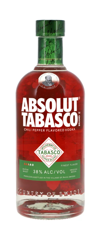 Absolut Tabasco Flavoured Vodka 38° 70cl