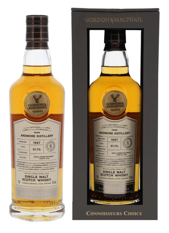 Ardmore Gordon & MacPhail Connoisseurs Choice 28 Years 1997 Single Malt Whisky 51.1° 70cl