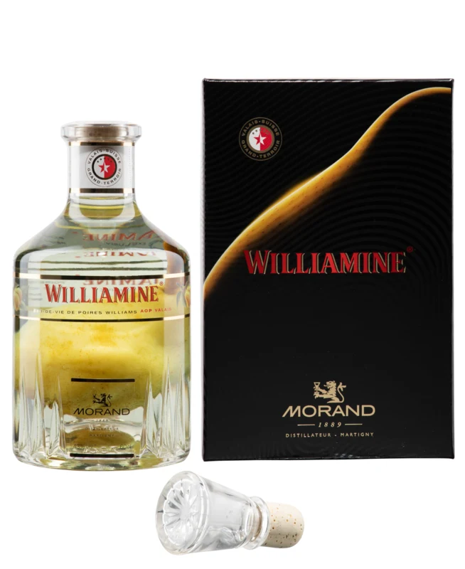 Morand Williamine Carafe a Poire AOC Valais Eau de Vie de Poires Williams 43° 60cl