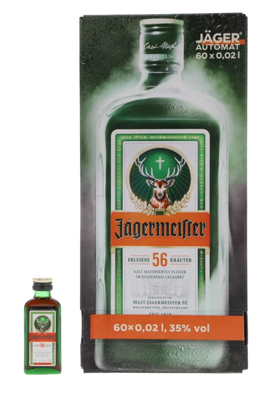 Jägermeister Automat Kräuterlikör 60x 35° 2cl