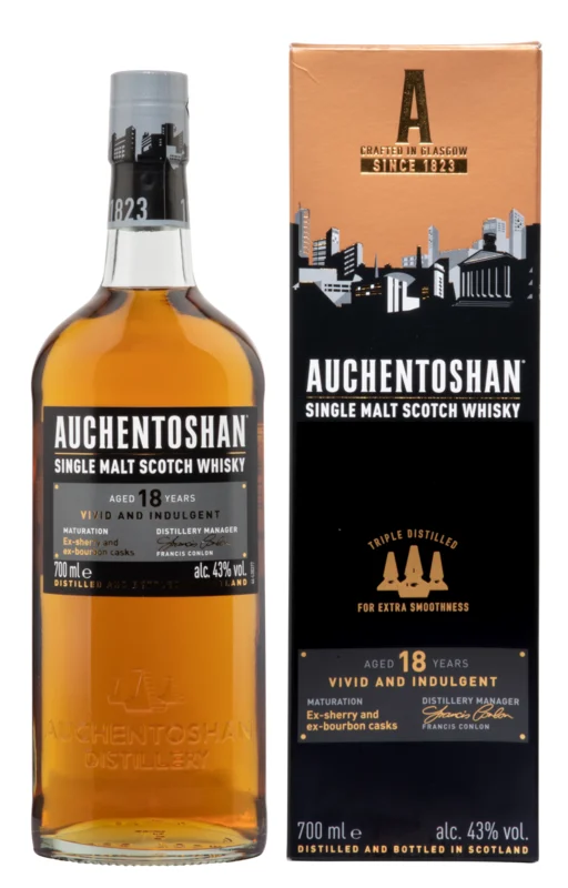 Auchentoshan Vivid and Indulgent 18 Years Single Malt Scotch Whisky 43° 70cl
