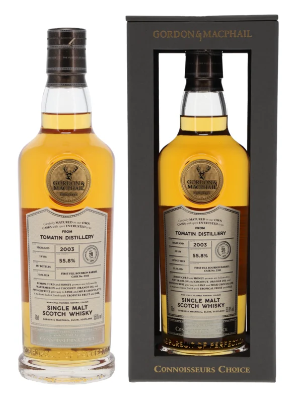 Tomatin Gordon & Macphail Connoisseurs Choice 2003 Single Malt Scotch Whisky 55.8° 70cl