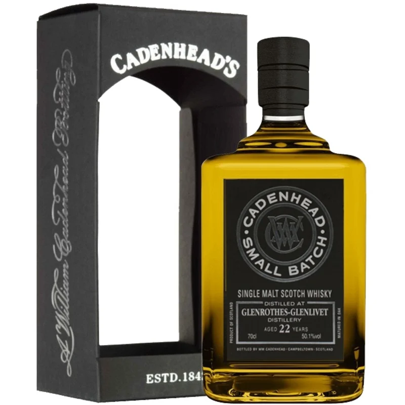 Glenrothes-Glenlivet Cadenhead's Small Batch 22 Years 1996 Single Malt Scotch Whisky 2019 50.1° 70cl
