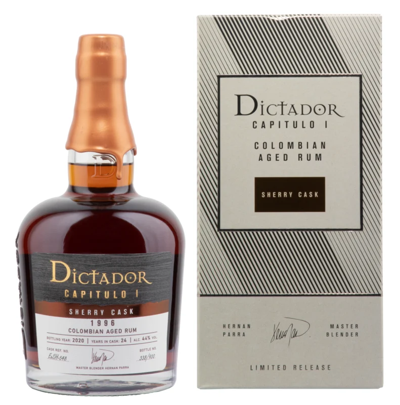 Dictador Capitulo I Sherry Cask 24 Years 1996 Colombian Aged Rum 2020 44° 70cl