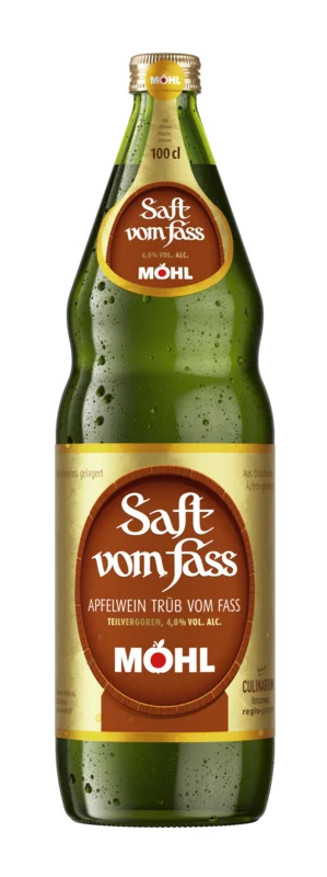 Möhl Saft vom Fass trüb mit Alkohol HA 12x MW 4° 1l