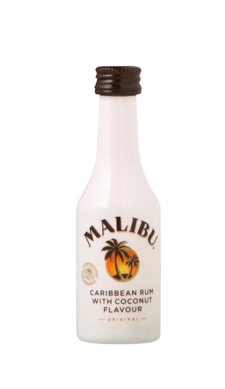 Malibu Caribbean Rum With Coconut Flavour 21° 5cl