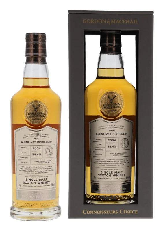 Glenlivet Gordon & Macphail Connoisseurs Choice 17 Years 2004 Single Malt Scotch Whisky 59.4° 70cl