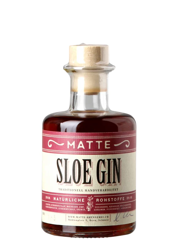 Matte Brennerei Berner Handwerk Sloe Gin 28° 20cl
