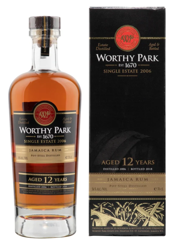 Worthy Park Estate Single Estate 2006 12 years 2006 Jamaica Rum Pot Still Distilled 2018 56° 70cl