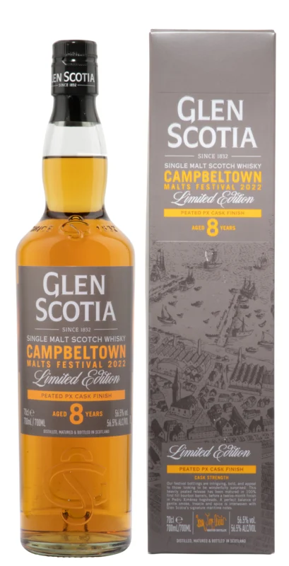 Glen Scotia Peated PX Cask Finish Limited Edition 8 Years Single Malt Scotch 56.5° 70cl