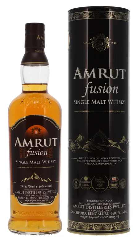 Amrut Fusion Single Malt Whisky 50° 70cl