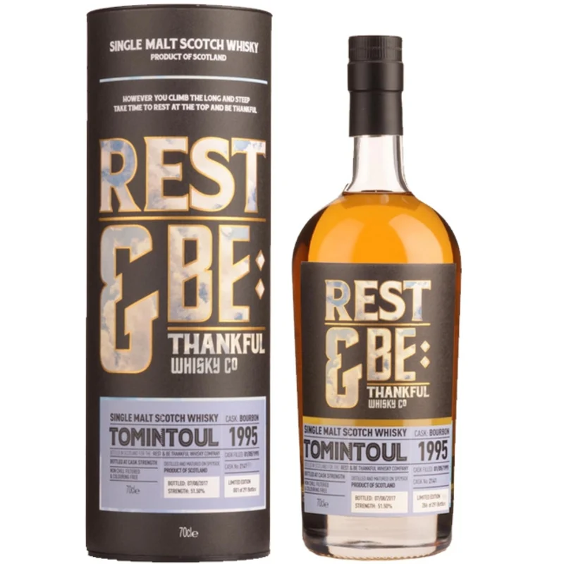 Tomintoul Rest & Be Thankful Bourbon Cask 22 Years 1995 Single Malt Scotch Whisky 2017 51.5° 70cl