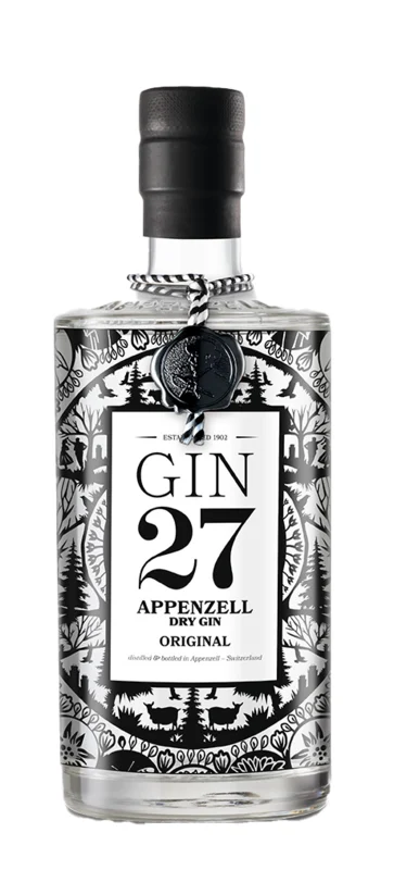 Appenzeller 27 Dry Gin 43° 70cl
