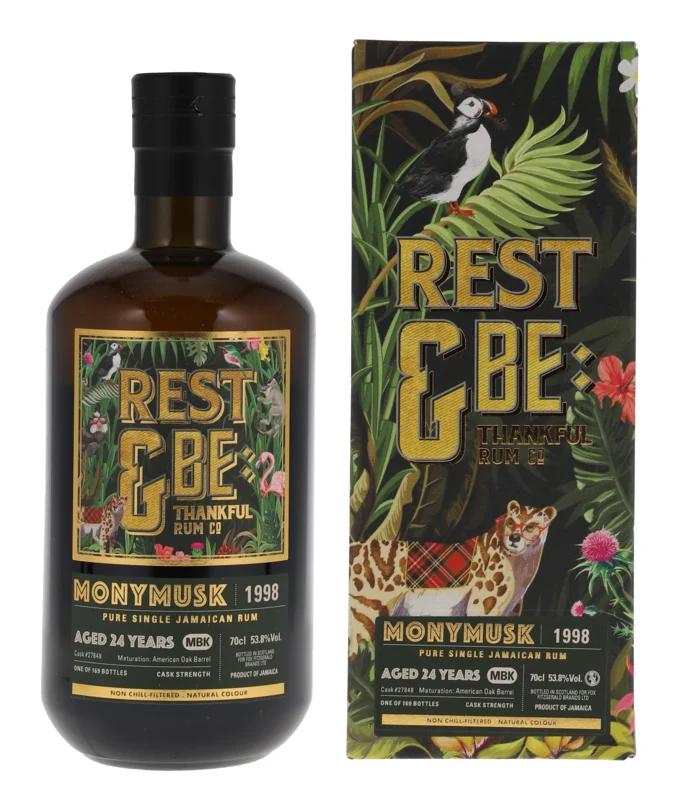 Monymusk Rest & Be Thankful Single Cask MBK Single Cask #27848 24 Years 1998 Jamaican Rum 2023 53.8° 70cl