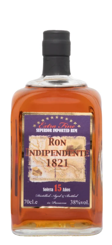 Indipendente 1821 Solera 15 Años Ron 38° 70cl