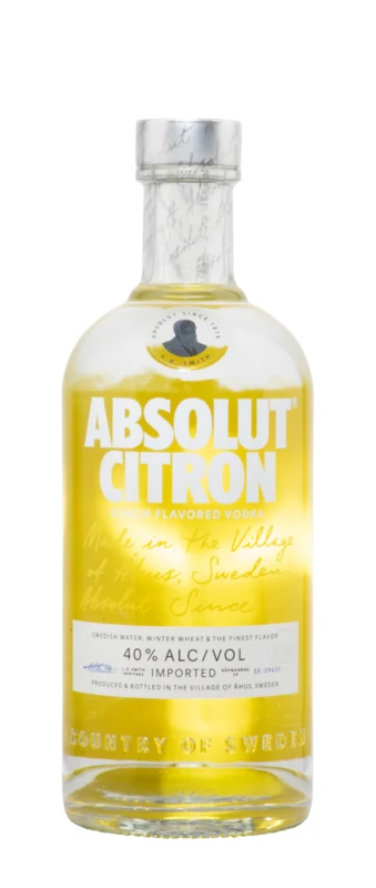 Absolut Citron Flavored Vodka 40° 70cl