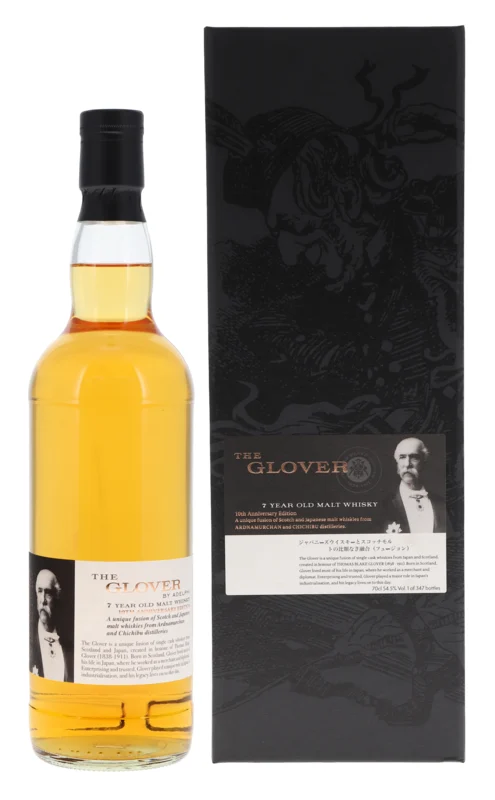 Adelphi The Glover 10th Anniversary Edition - AD and Chichibu Fusion 7 Years Malt Whisky 54.5° 70cl