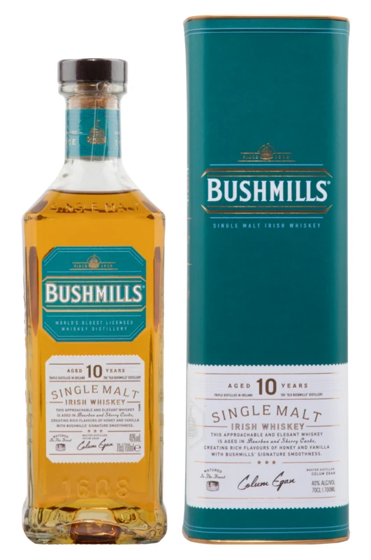 Bushmills 10 Years Irish Single Malt Whiskey 40° 70cl