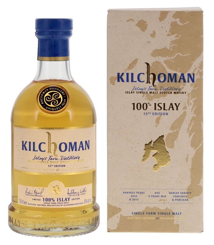 Kilchoman 100% Islay 15th Edition Islay Single Malt Scotch Whisky 50° 70cl