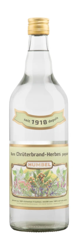 Humbel Bure Chrüterbrand Eau de Vie aux Herbes BIO 40° 1l
