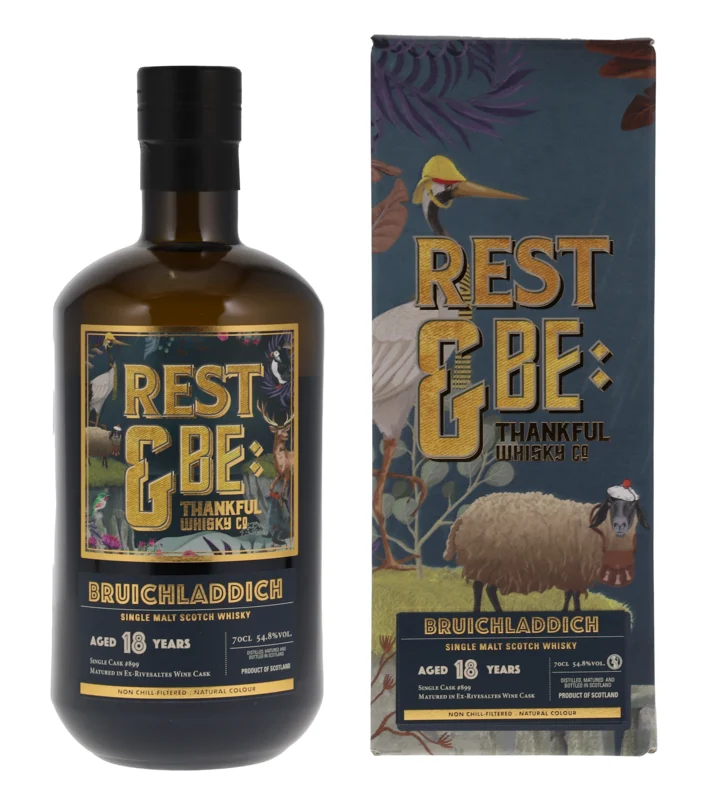 Bruichladdich Rest & Be Thankful Riversaltes Wine Cask 18 Years 2005 Single Malt Scotch Whisky 2023 54.8° 70cl