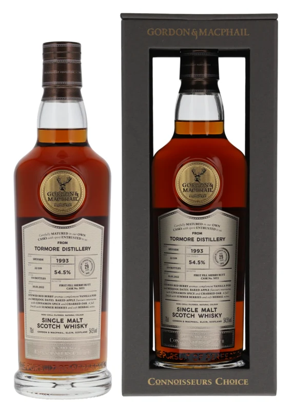 Tormore Gordon & MacPhail Connoisseurs Choice 29 Years 1993 Single Malt Whisky 2022 54.5° 70cl