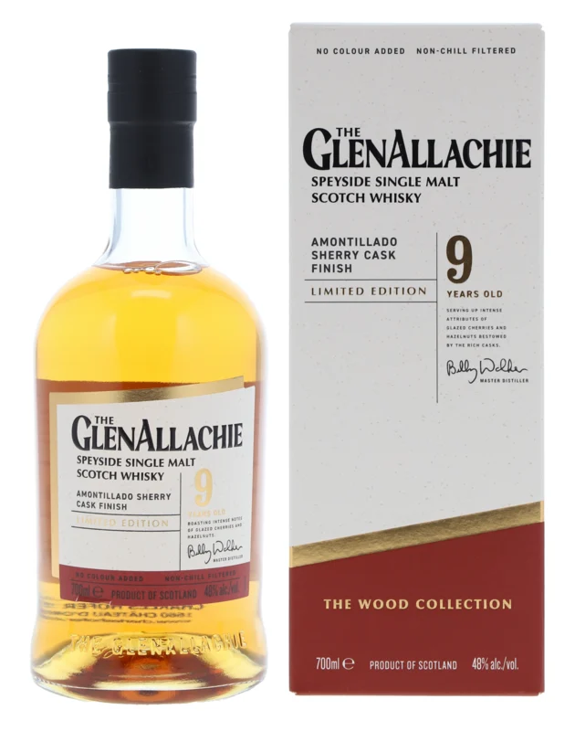 Glenallachie Limited Editon Amontillado Sherry Cask Finish 9 Years Speyside Single Malt Scotch Whisky 48° 70cl
