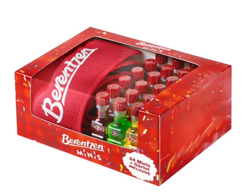 Berentzen Shot Mix & Gürtel Likör 24x 16.5° 48cl