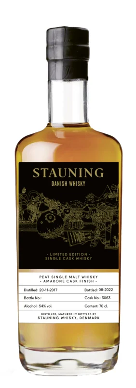 Stauning Single Cask Amarone Finish 5 Years 2017 Peat Single Malt 2022 54° 70cl