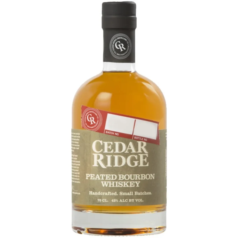 Cedar Ridge Peated Bourbon Handcrafted Small Batches American Whiskey 43° 70cl