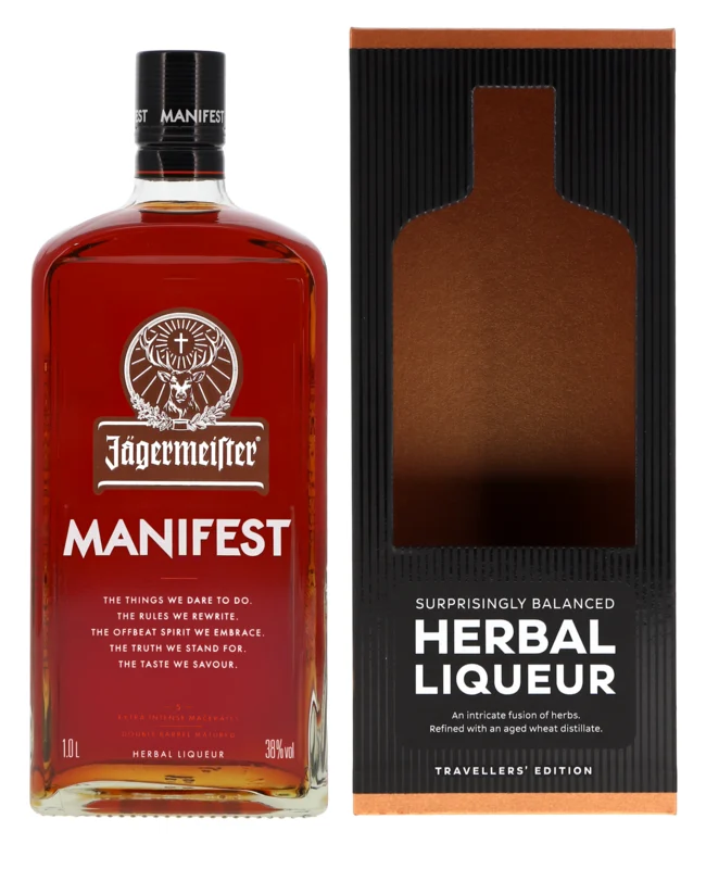 Jägermeister Manifest Kräuterlikör 38° 1l