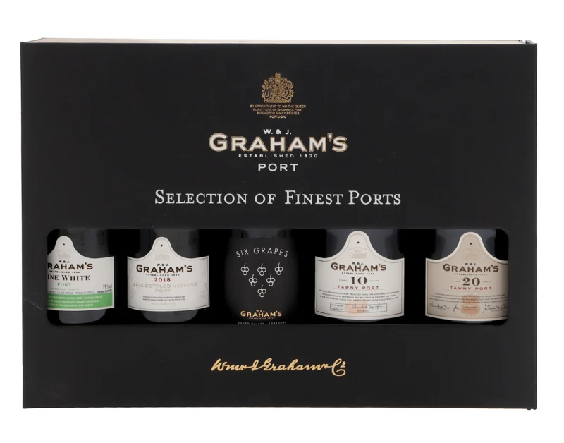 Graham's Selection of Finest Ports 5 x 20 cl Taste-Box 19.8° 1l