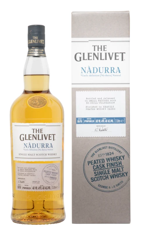 Glenlivet Nadurra Peated Cask Finish Single Malt Scotch Whisky 48° 1l