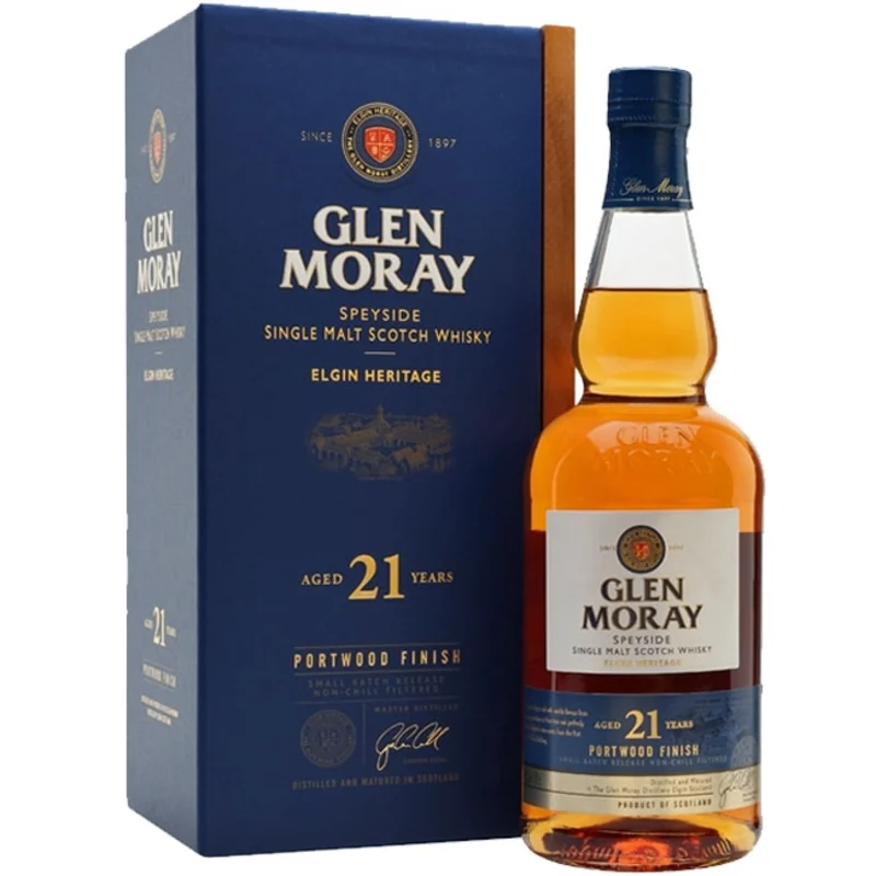 Glen Moray Elgin Heritage Portwood Finish 21 Years Speyside Single Malt Scotch Whisky 46.3° 70cl