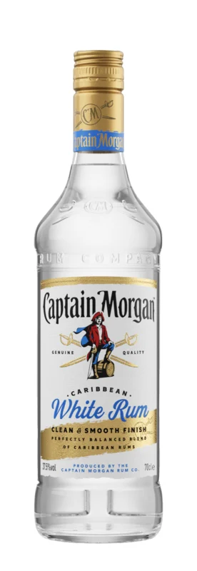 Captain Morgan Caribbean White Rum 37.5° 70cl