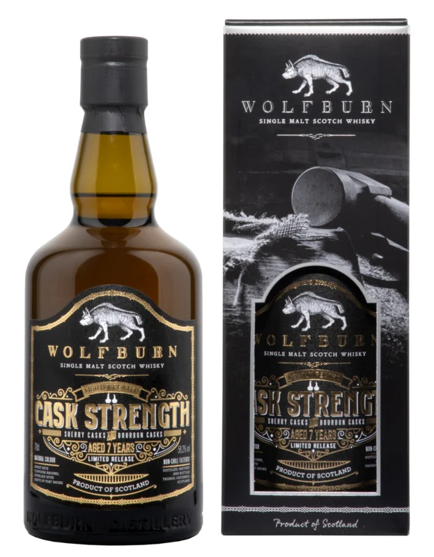 Wolfburn "Fathers Day"" Cask Strength"" 7 Years Single Malt Whisky 58.2° 70cl