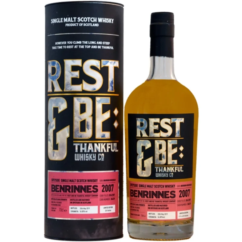 Benrinnes Rest & Be Thankful 12 Years 2007 Speyside Single Malt Scotch Whisky 2019 56.8° 70cl