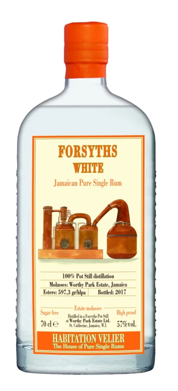 Habitation Velier White Forsyths Worthy Park 2017 Jamaican Pure Single Rum 57° 70cl