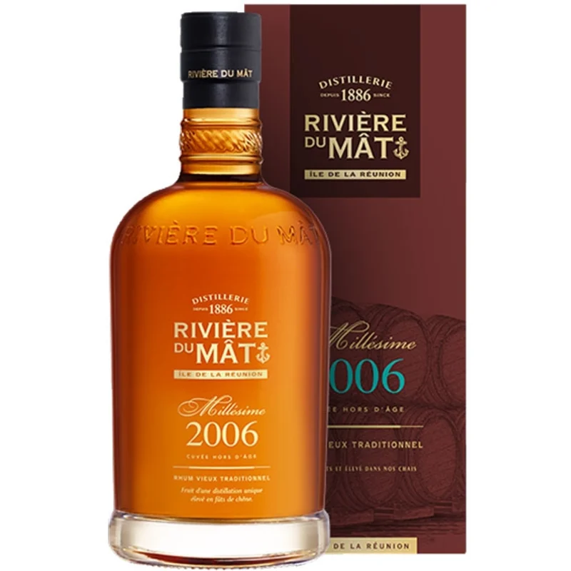 Rivière du Mât Millésime 2006 Vieux Rhum Traditionnel 43° 70cl