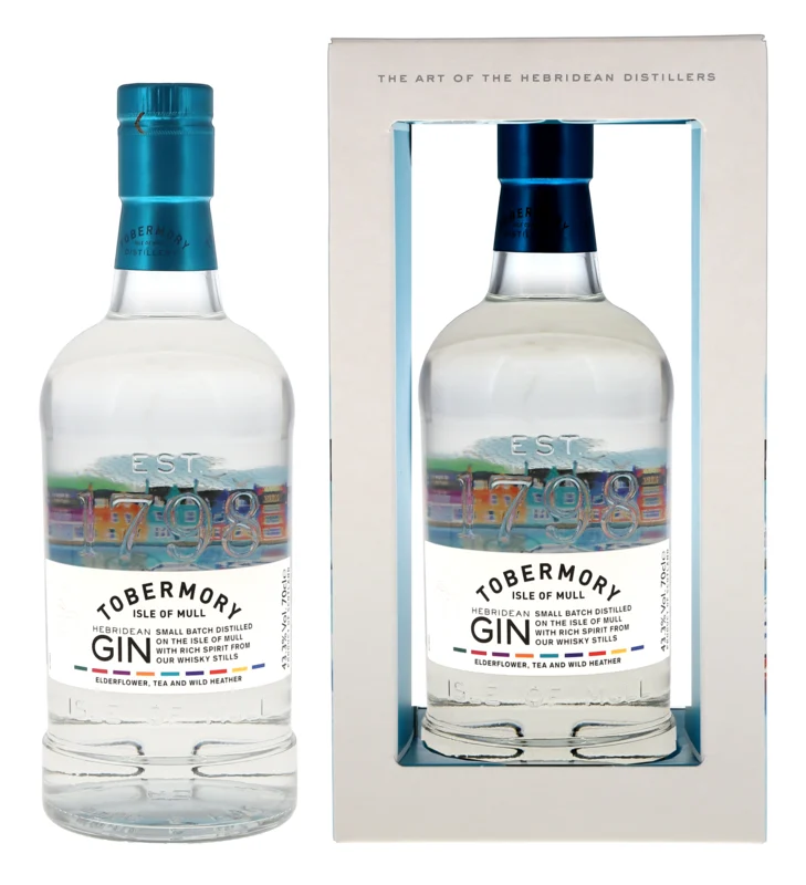 Tobermory Isle of Mull Hebridean Gin 43.3° 70cl