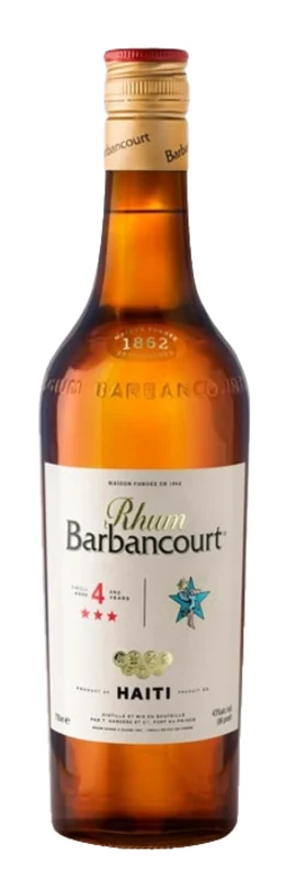 Barbancourt 3 Stars 4 Ans Rhum Agricole 43° 75cl