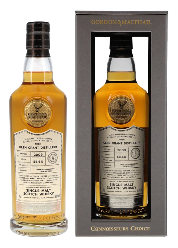Glen Grant Gordon & MacPhail Connoisseurs Choice 16 Years 2009 Single Malt Scotch Whisky 2025 58.6° 70cl