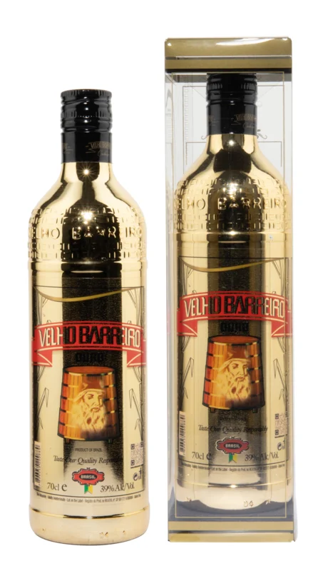 Velho Barreiro Gold de Luxe 10 Years Cachaça 39° 70cl